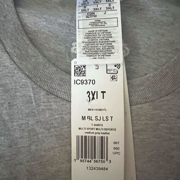 Adidas Multisport Long Sleeve Tee- Size 3XL Tall - Picture 5 of 8